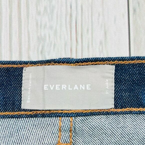Everlane Dark Wash Ankle Jeans Size 31 - Picture 6 of 10